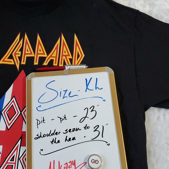Def Leppard Rock of Ages Tour 2012 concert graphic tee Poison Lita Ford XL - Picture 5 of 5